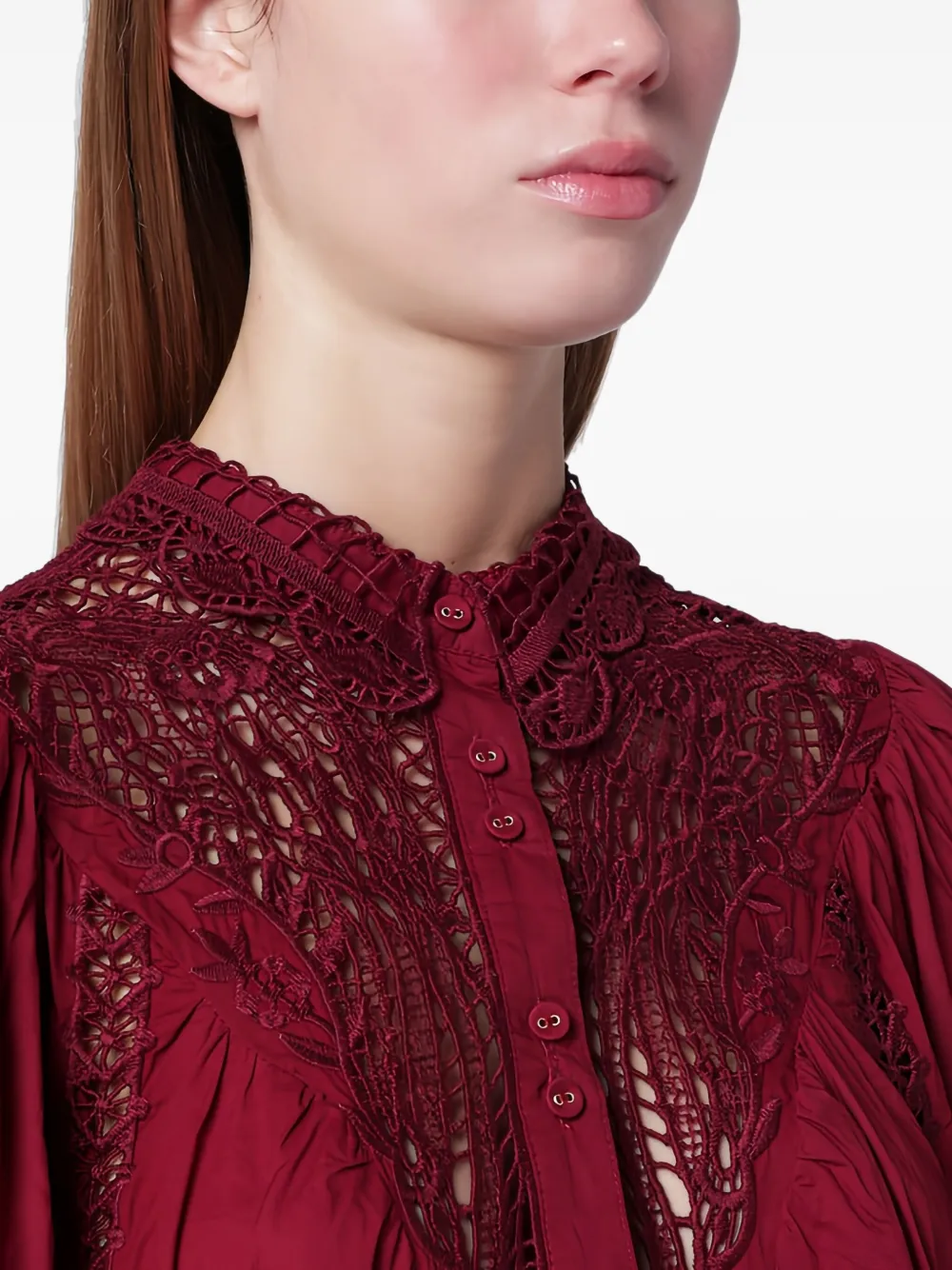 FARM Rio Shirt met borduurwerk Rood