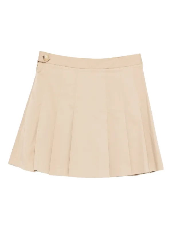 Lacoste Pleated Mini Skirt | Neutrals | FARFETCH