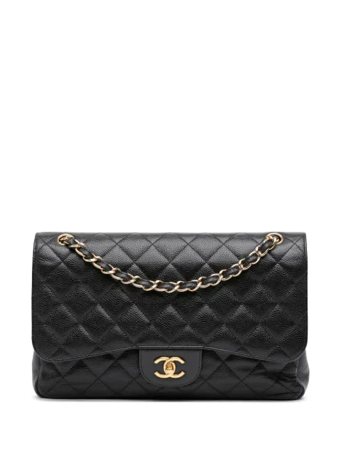 CHANEL Pre-Owned bolsa de hombro Jumbo Classic Caviar 2012