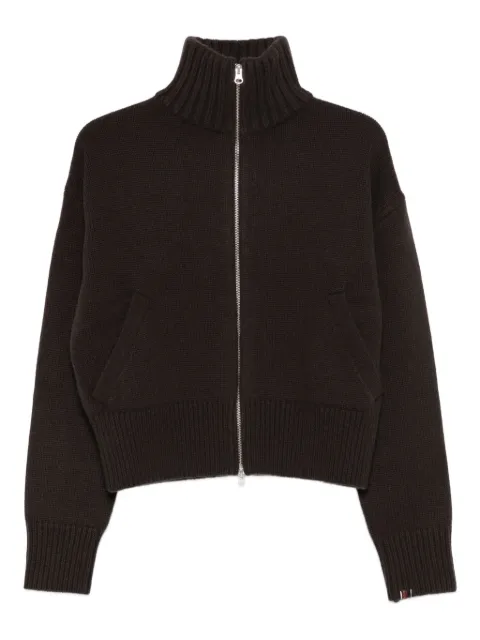 extreme cashmere zip-up cashmere cardigan