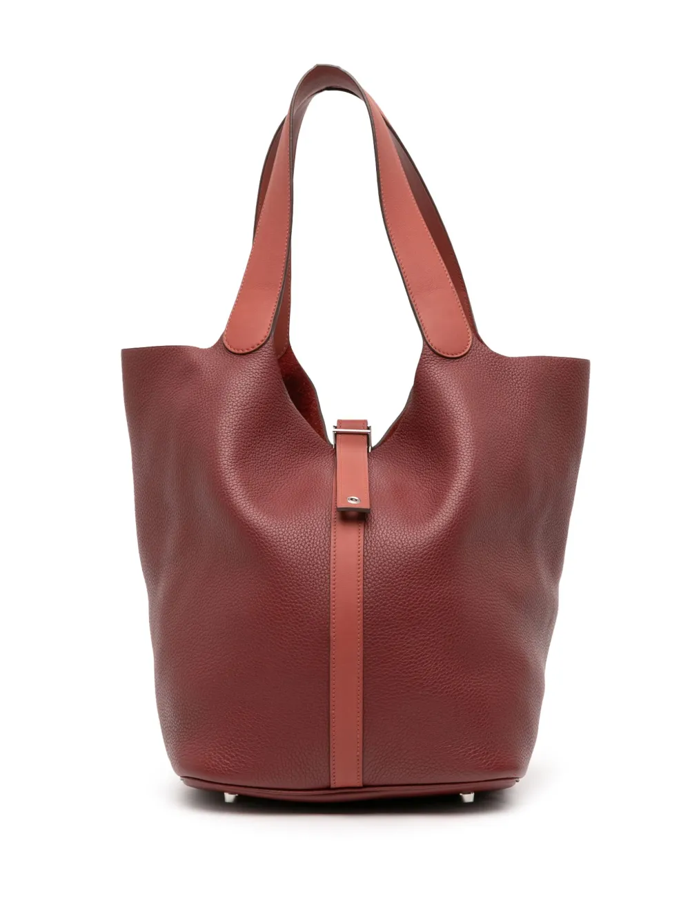 Hermès Pre-Owned 2014 Bicolor Clemence and Swift Picotin Lock 31 handbag | Red | Image 1