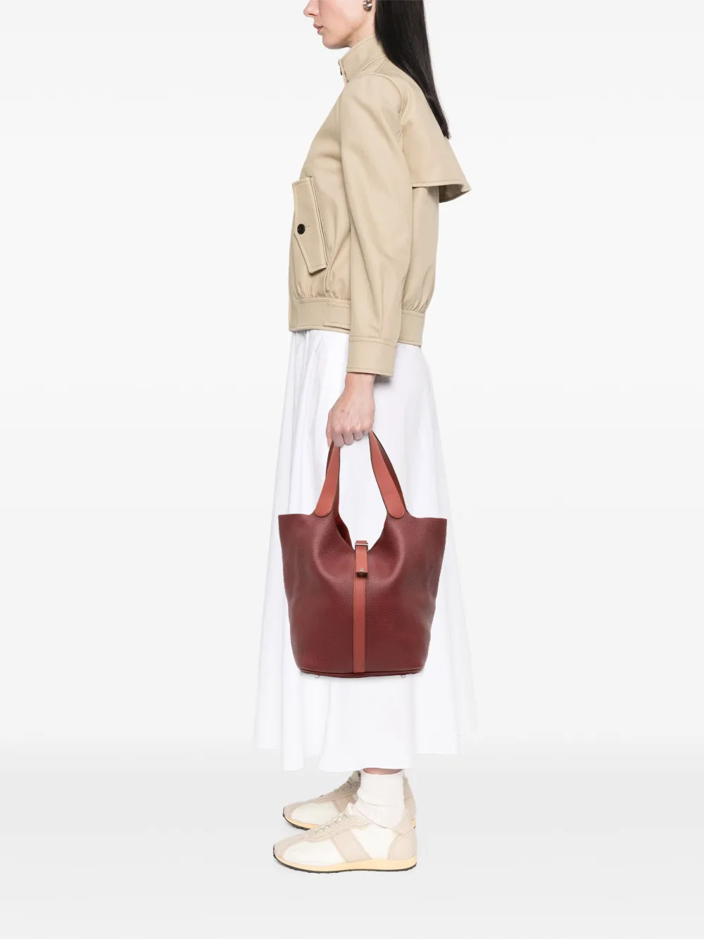 Hermès Pre-Owned 2014 Bicolor Clemence and Swift Picotin Lock 31 handbag | Pre-Owned | Image 2