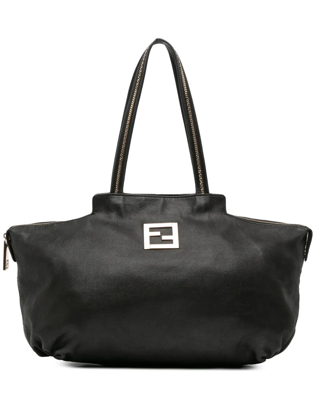 Fendi Pre-Owned sac à main Nubuck Chains médium (2000-2010) | noir | Image 1