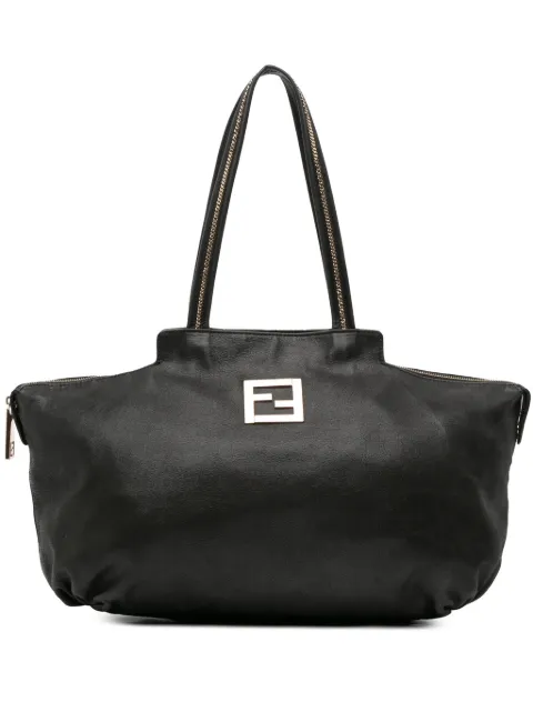 Fendi Pre-Owned tote mediana de piel de nobuck con cadena 2010-2025