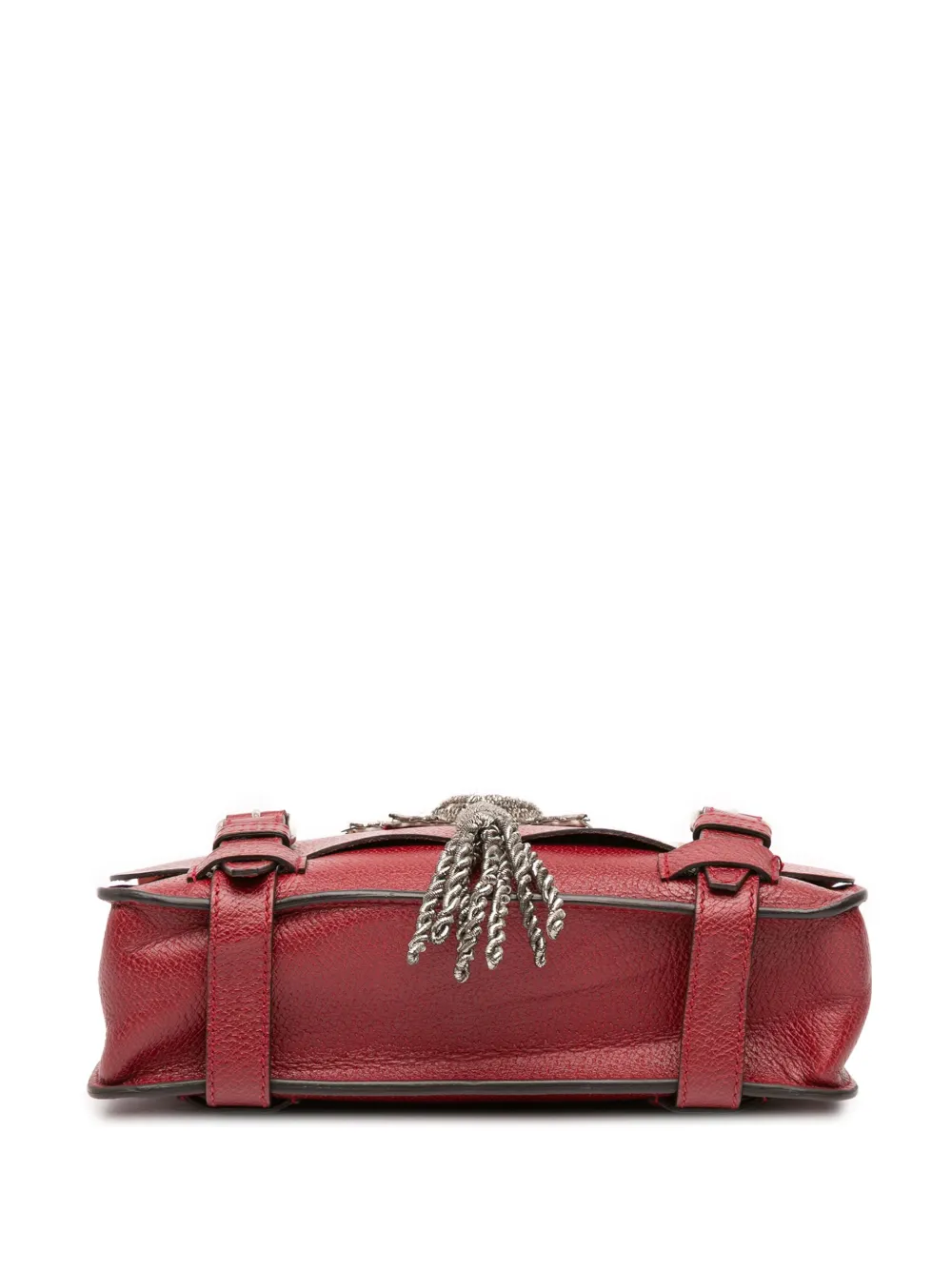 Pre-owned Gucci 2016-2025 Leather Bamboo Convertible Top Handle Bag Satchel In Red