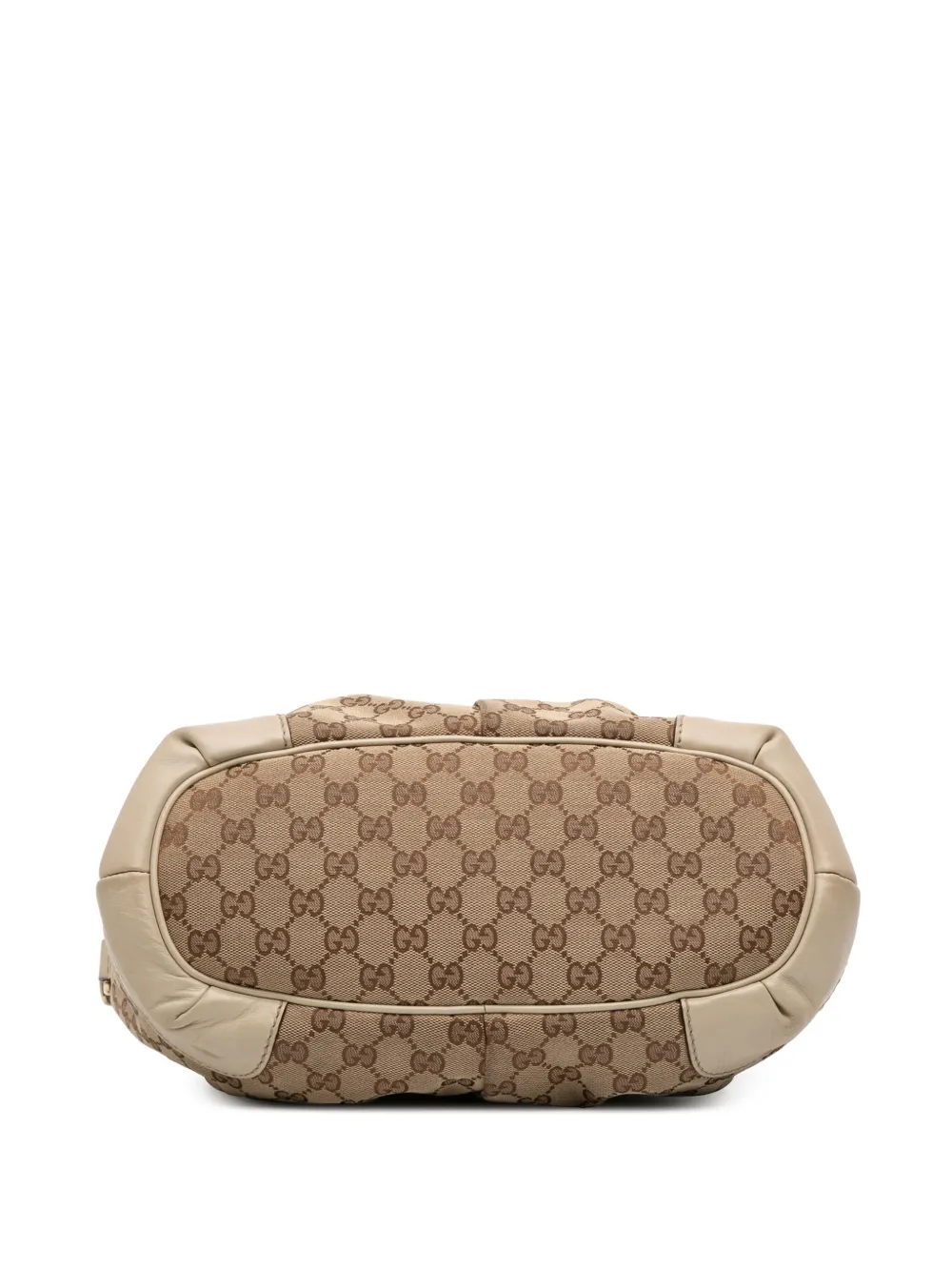 Pre-owned Gucci 2016-2025 Gg Canvas Sukey Satchel In Brown