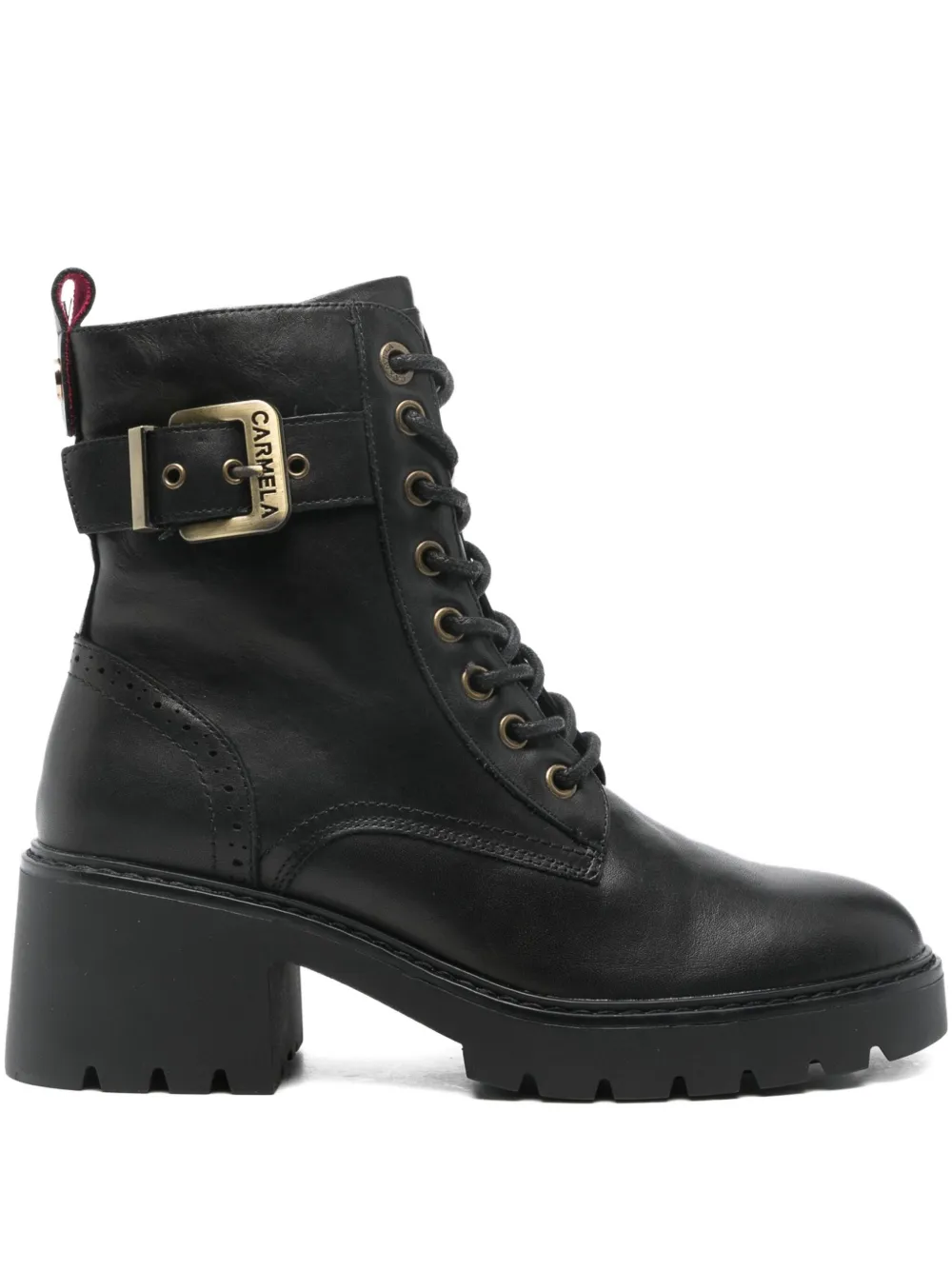 Carmela Lace-up Boots In Blue