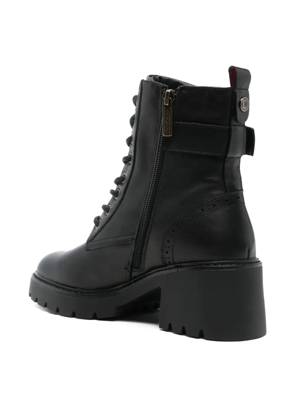 Carmela Lace-up Boots In Blue