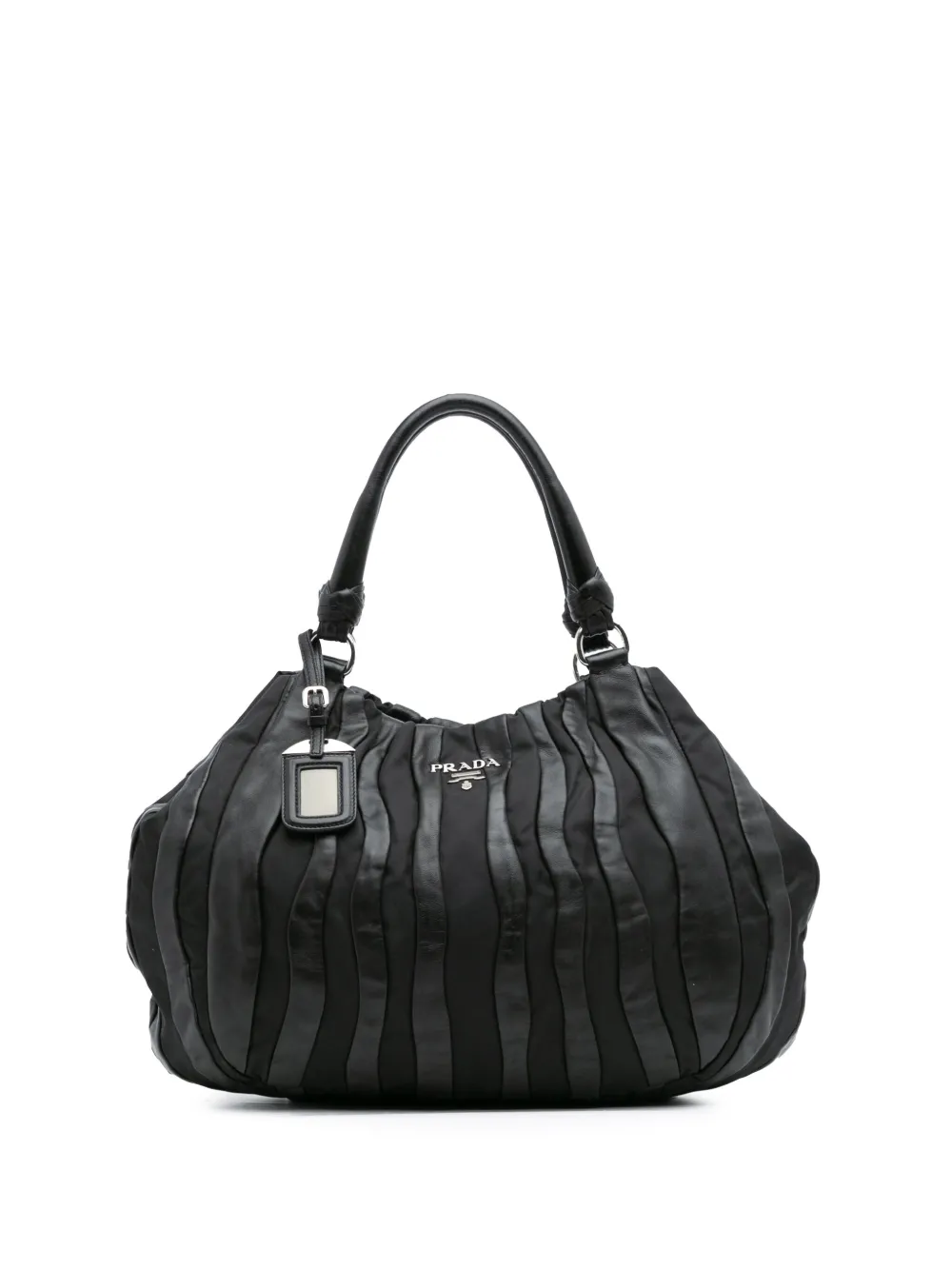 Prada Pre-Owned 2010-2025 Tessuto Nappa Waves tote bag | Black | Image 1