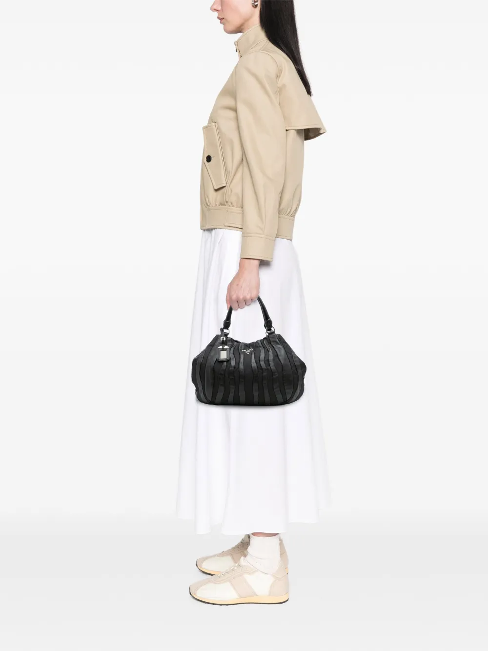 Prada Pre-Owned 2010-2025 Tessuto Nappa Waves tote bag | Pre-Owned | Image 2