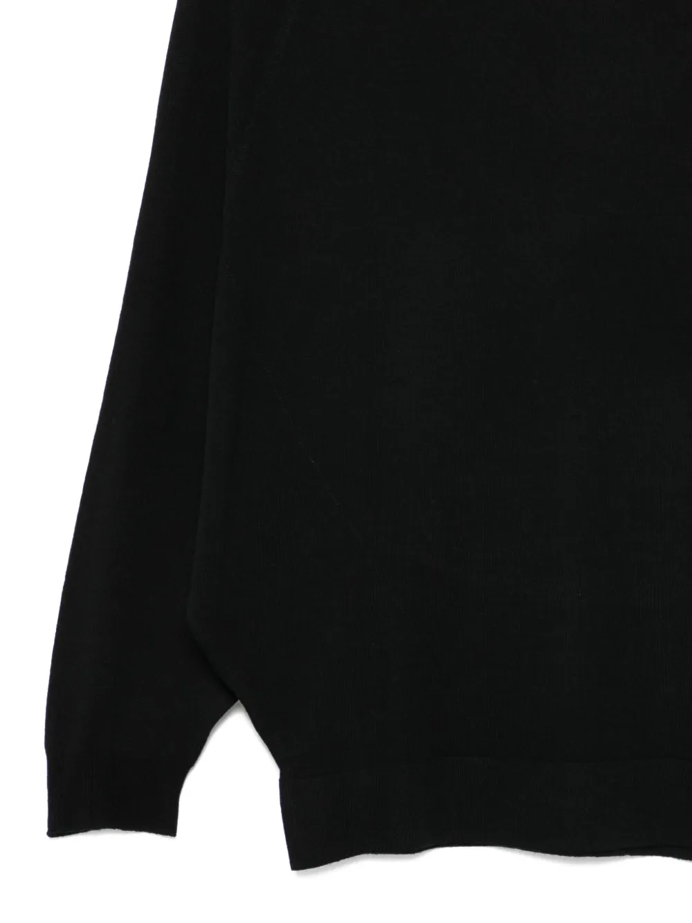 Majestic Merino Wool Sweatshirt In Black