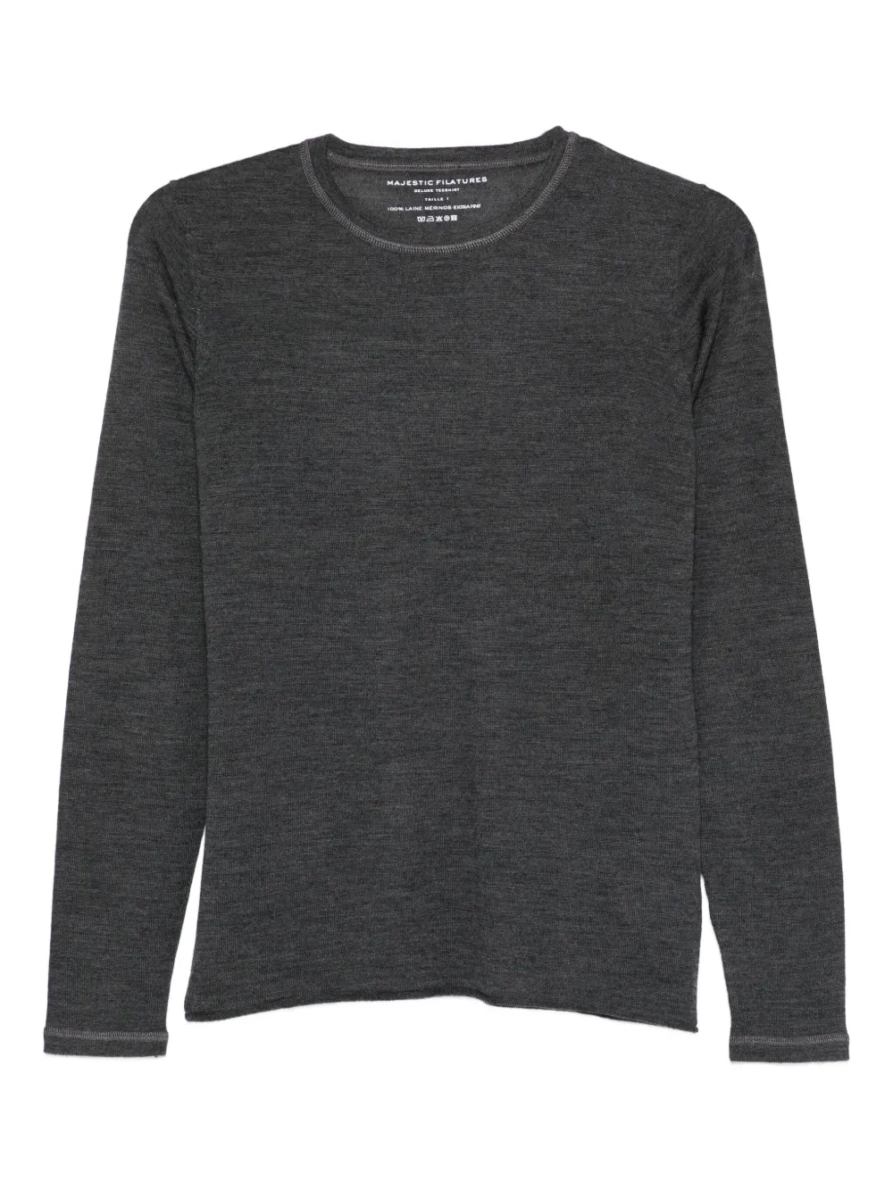 Majestic Filatures merino wool T-shirt - Grigio