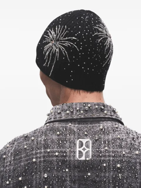 BIRTH OF ROYAL CHILD beaded fireworks beanie