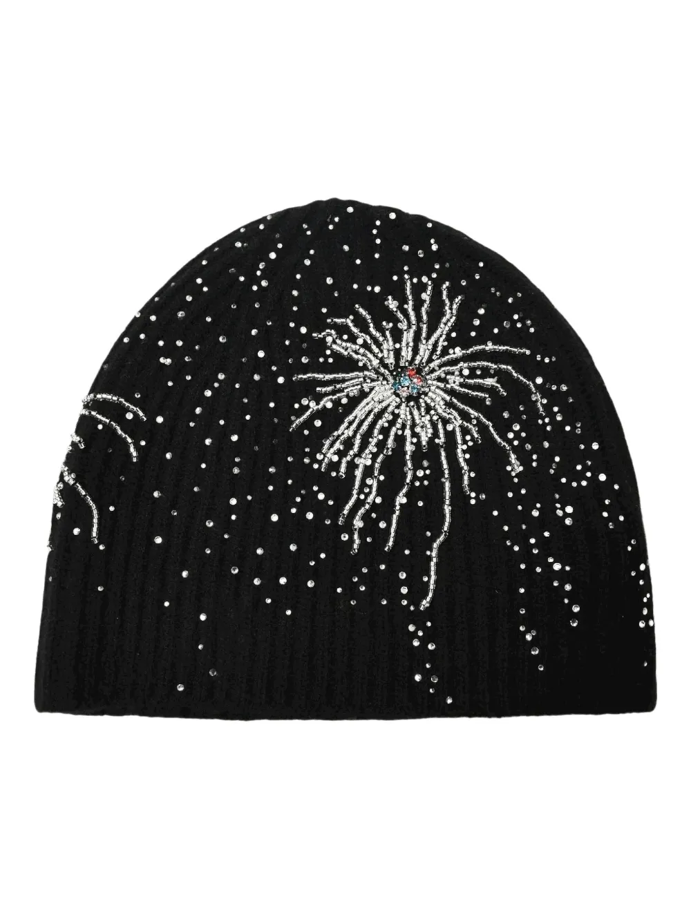 BIRTH OF ROYAL CHILD beaded fireworks beanie - Zwart
