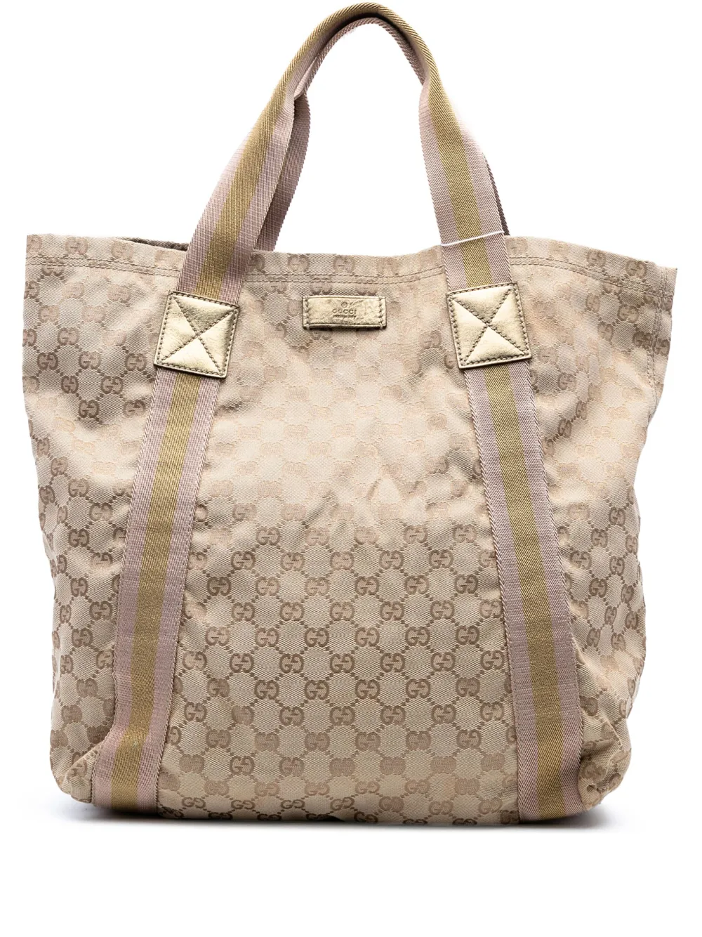 Gucci Pre-Owned 2016-2025 GG Canvas Web tote bag | Brown | Image 1