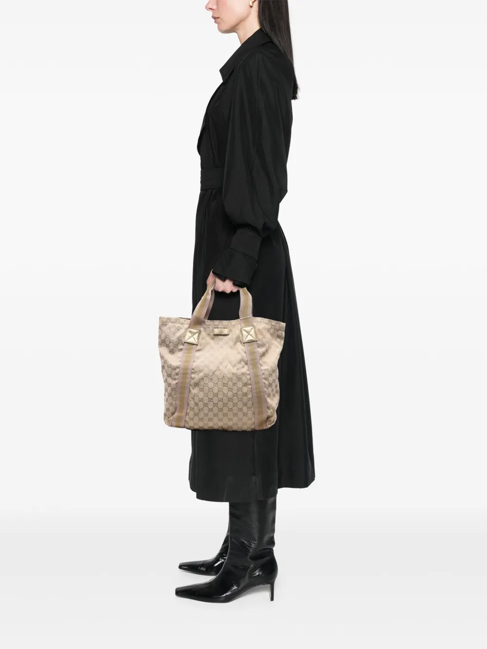 Gucci Pre-Owned 2016-2025 GG Canvas Web tote bag | Pre-Owned | Image 2