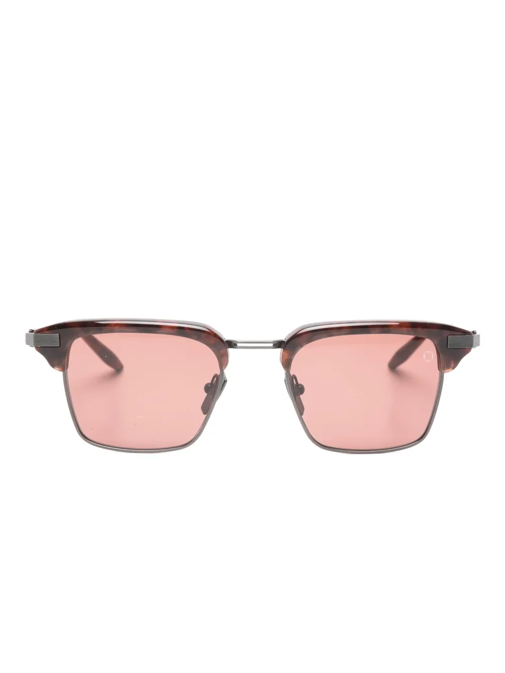 Akoni Euclid square-frame sunglasses | Brown | Image 1