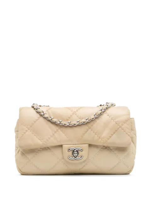 CHANEL Pre-Owned bolsa de hombro Ultimate Stitch Flap de piel de becerro capitonada con CC 2011