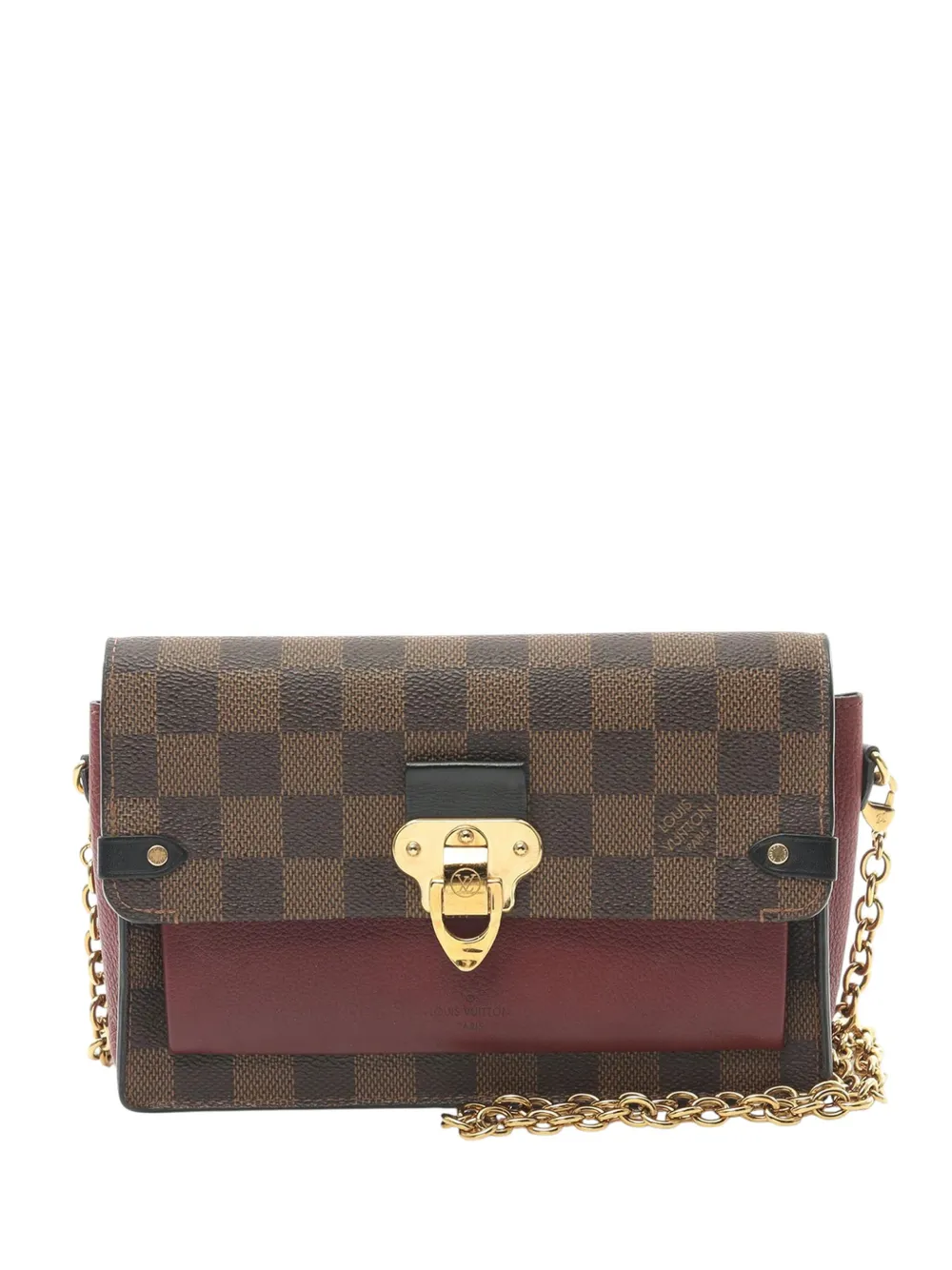 Pre-owned Louis Vuitton 2020 Damier Ebene Vavin Pm Shoulder Bag In Brown
