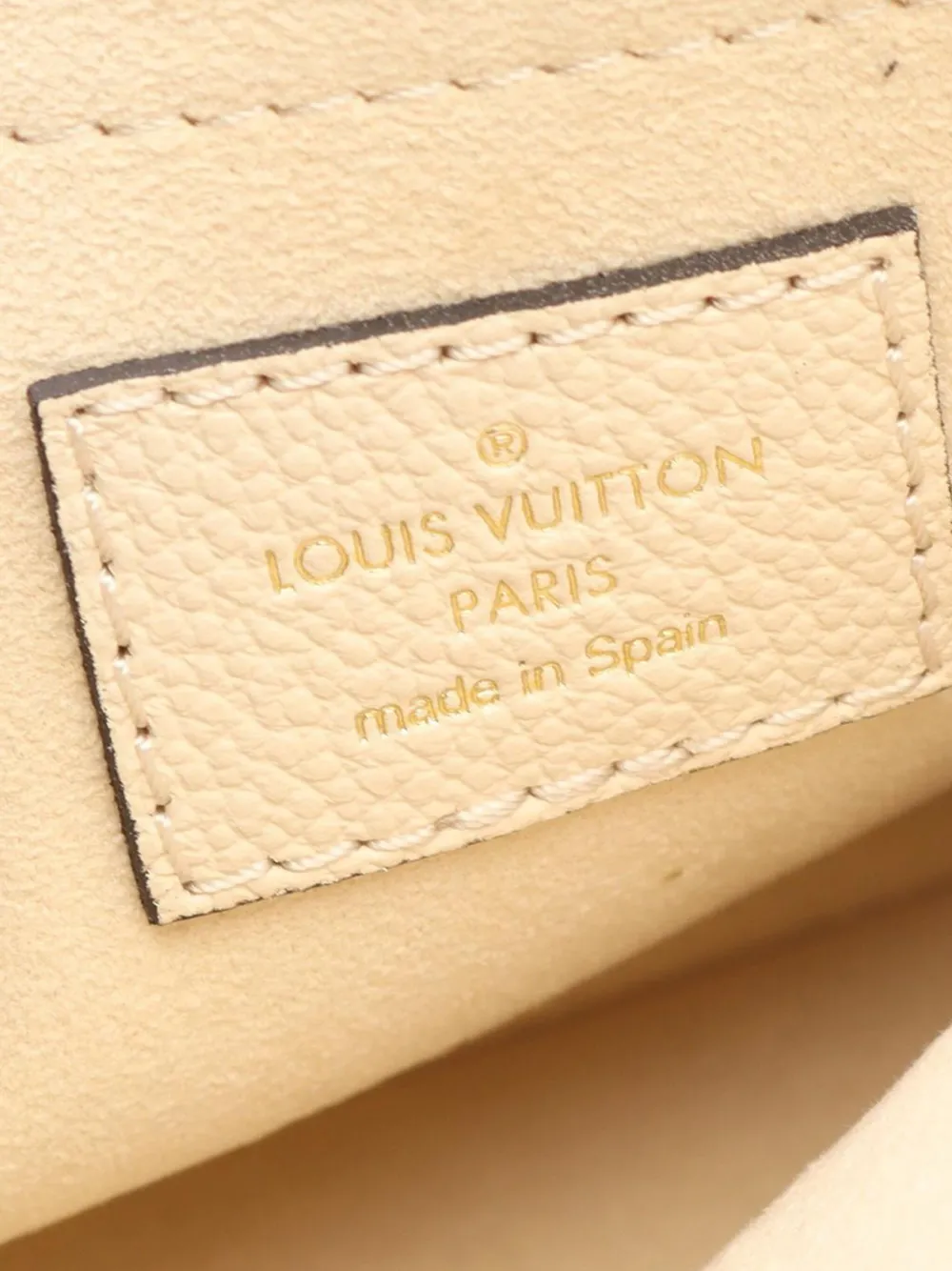 Pre-owned Louis Vuitton 2021-2025 Monogram Giant Empreinte Multi Pochette Accessoires Satchel In White