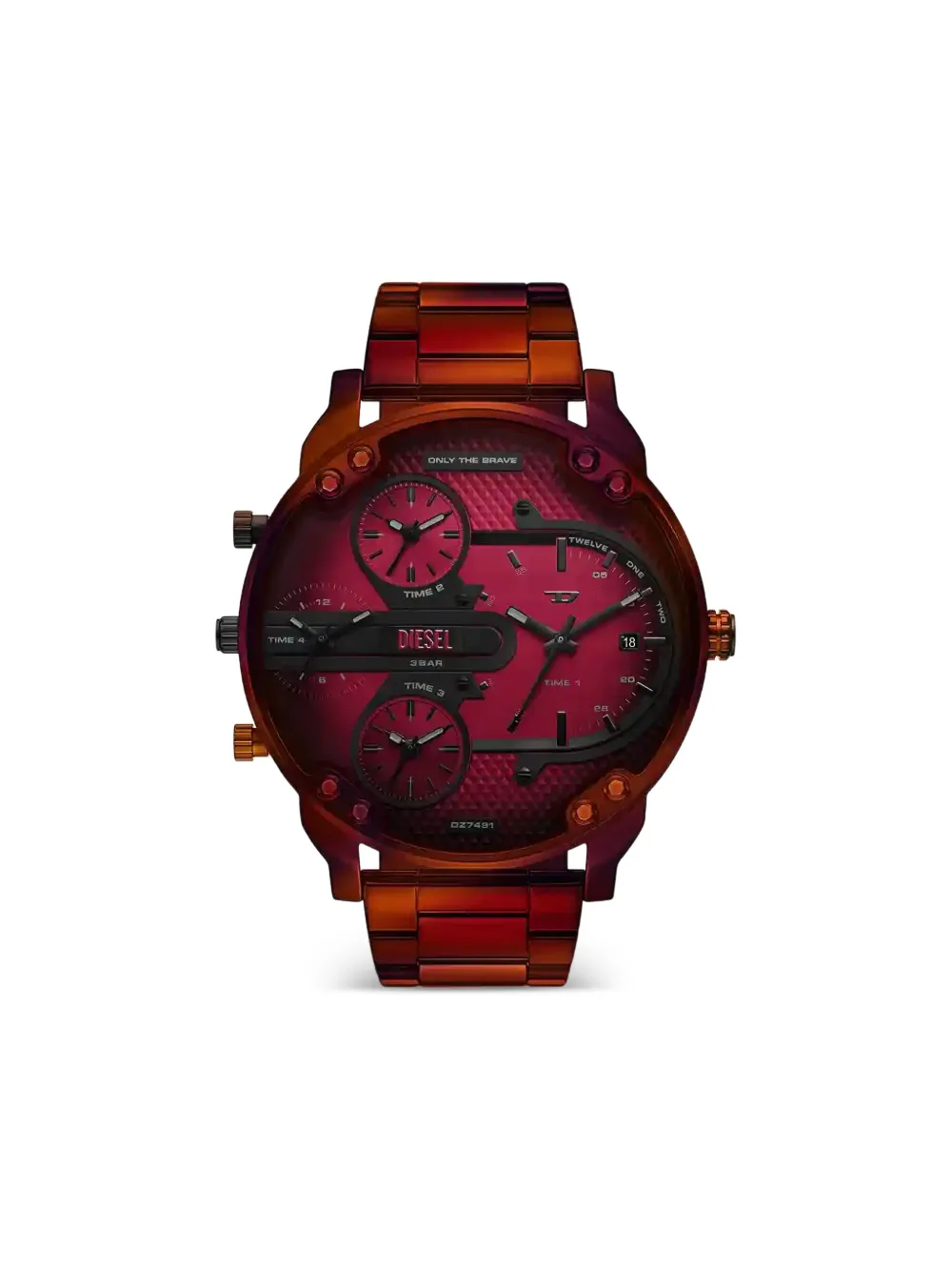 Diesel Maroon Dial 57mm | Red | Image 1