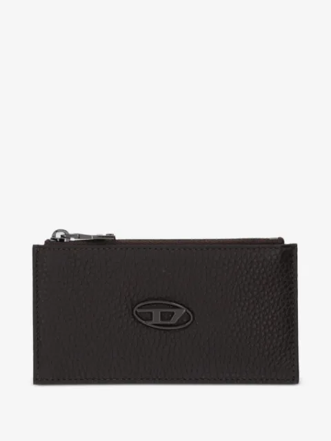 Diesel logo-plaque zip-fastening wallet