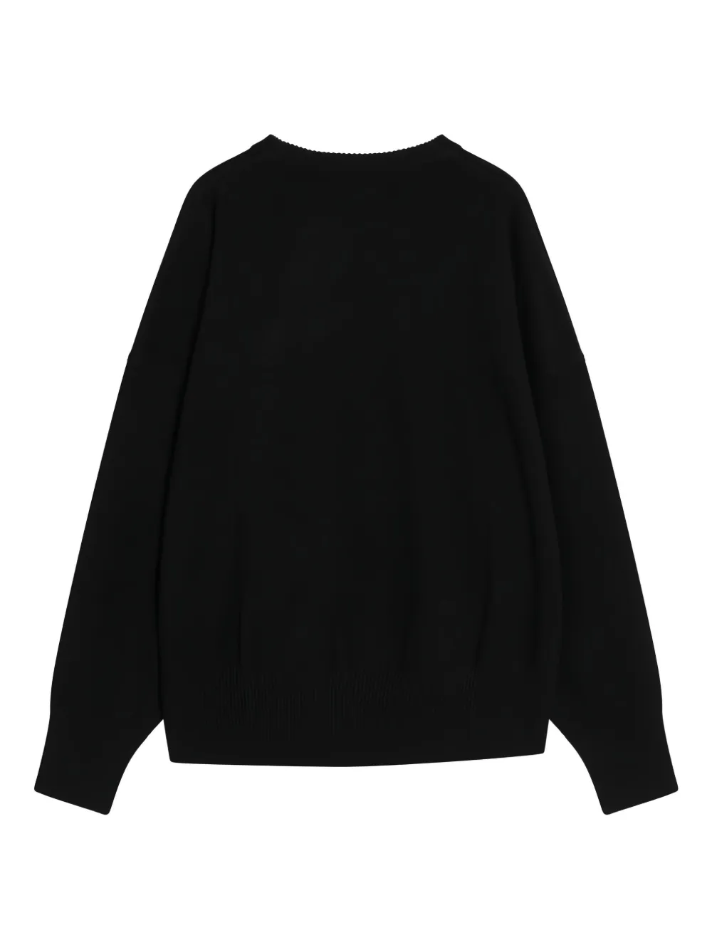 Loulou De Saison Anaa Lds Crew-neck Sweater In Black