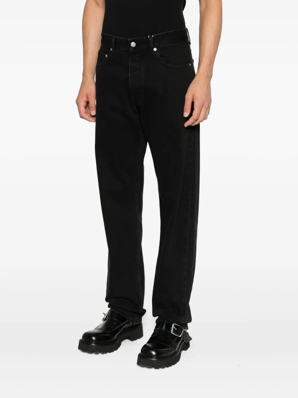 MM6 Maison Margiela Jeans met knoopsluiting Zwart