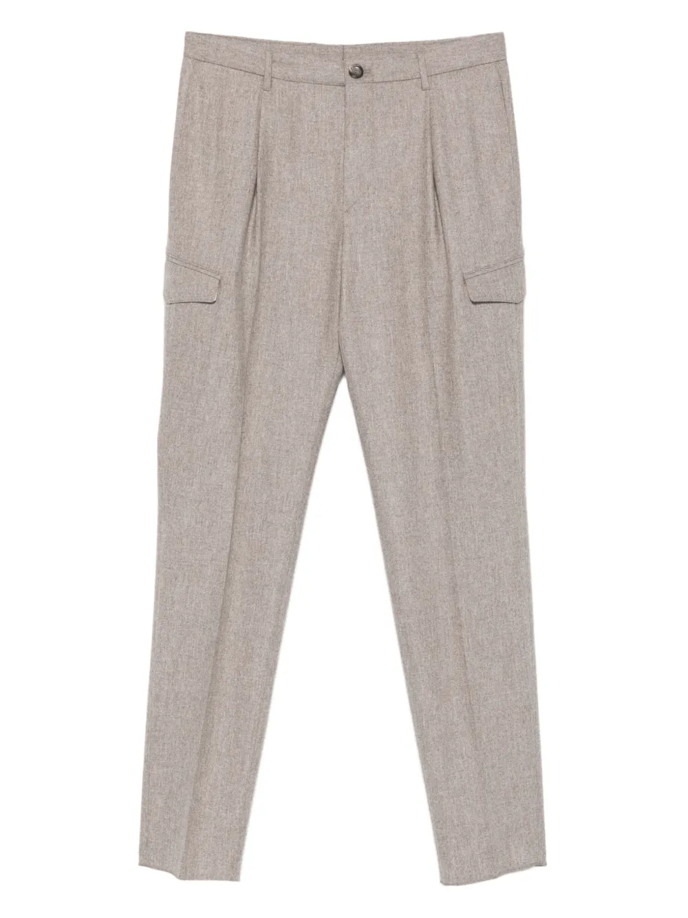 Tagliatore pleated cargo-pockets trousers | Grey | Image 1
