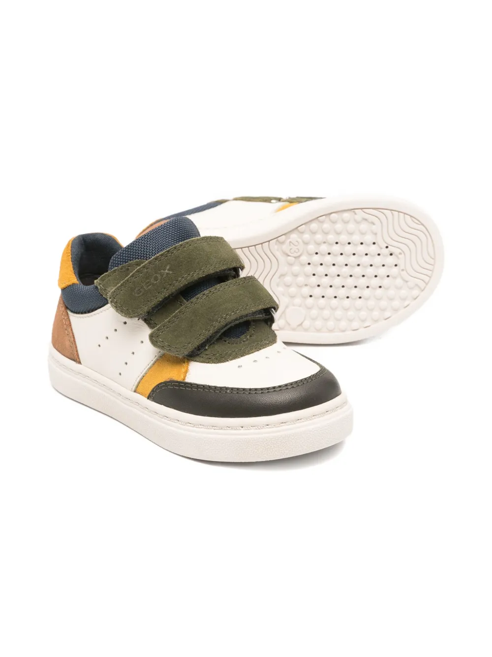 Geox Nashik perforated sneakers - Groen