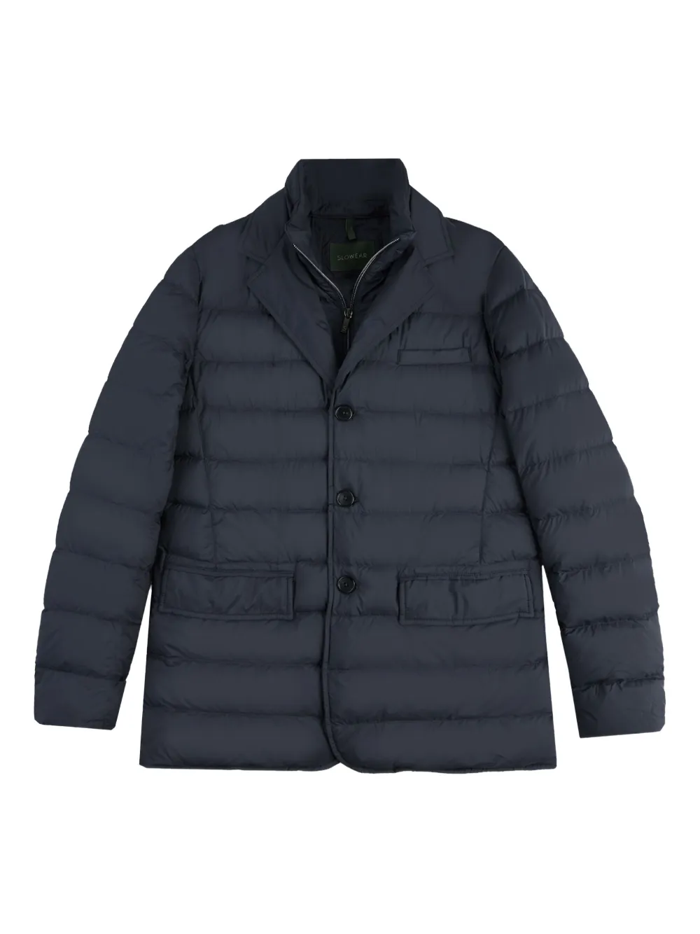 slowear padded quilted jacket | Blue | Image 1