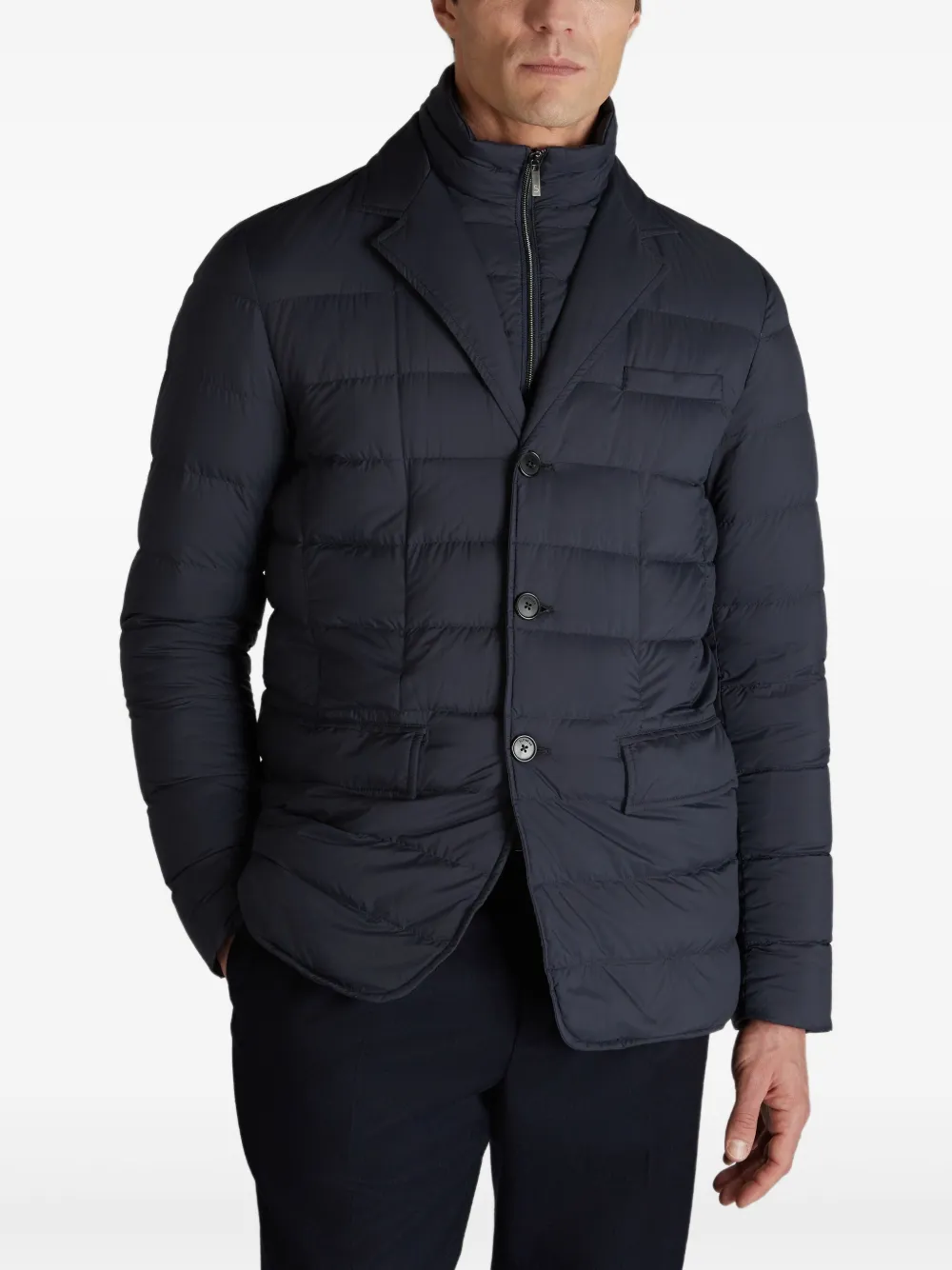  Slowear Padded Quilted Jacket - Blue 