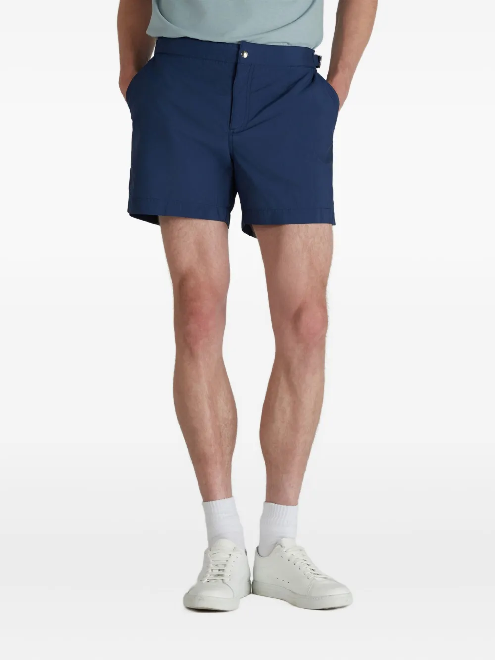 Incotex Zwembroek met logopatch Blauw