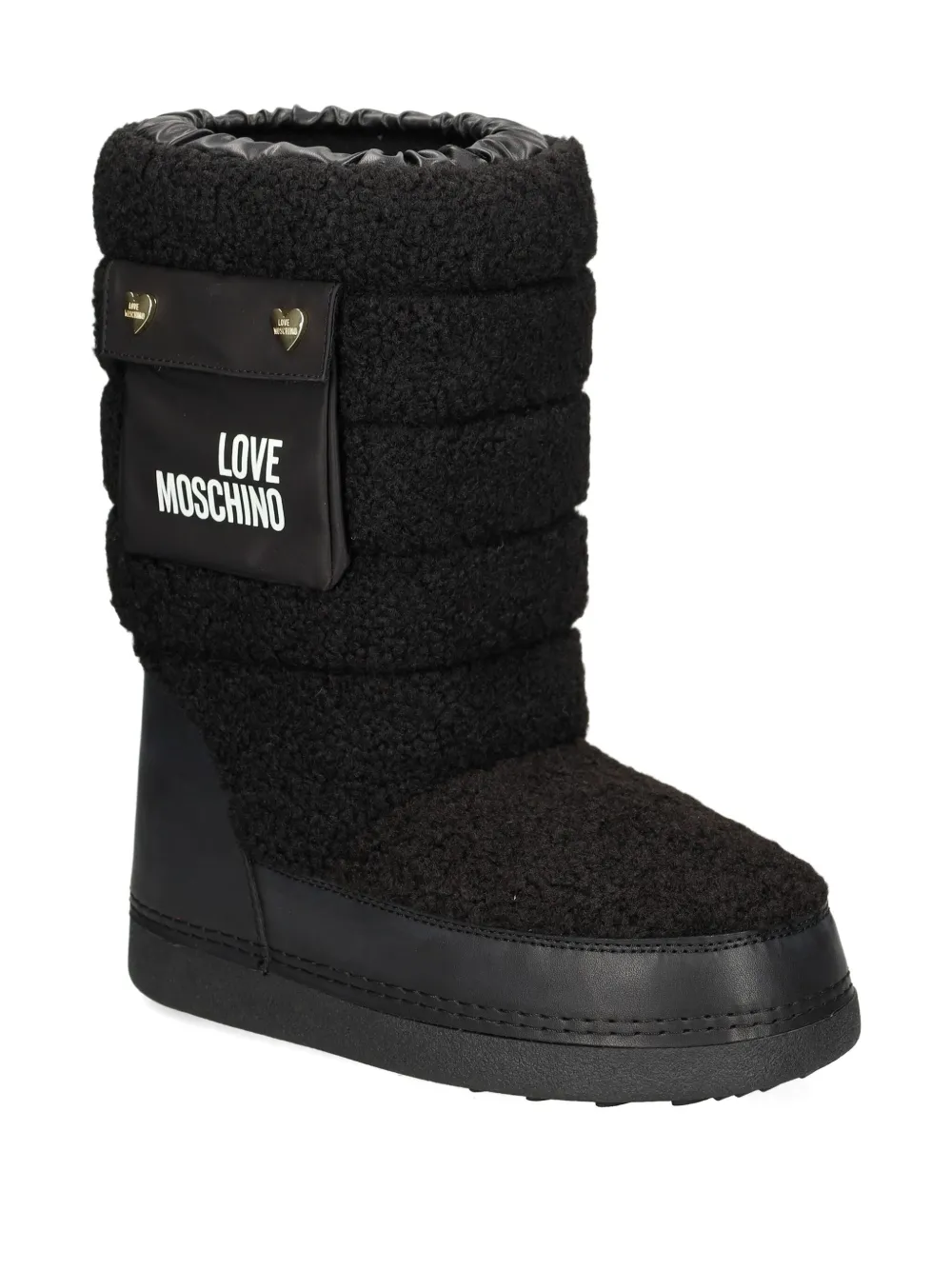 Love Moschino Laarzen met zakdetail Zwart