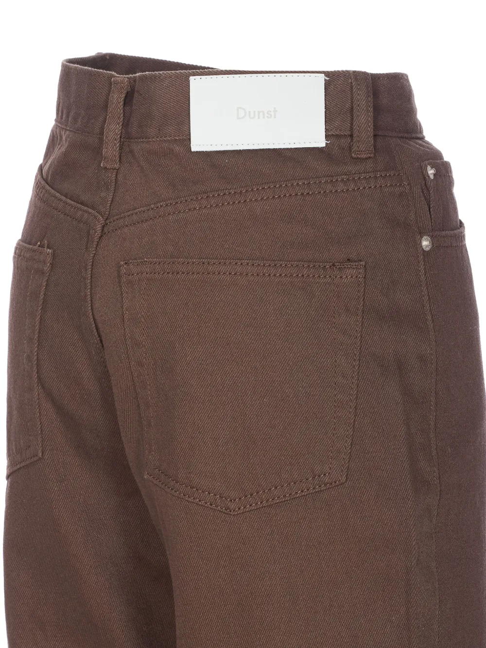 Dunst Patch-logo Jeans In Brown