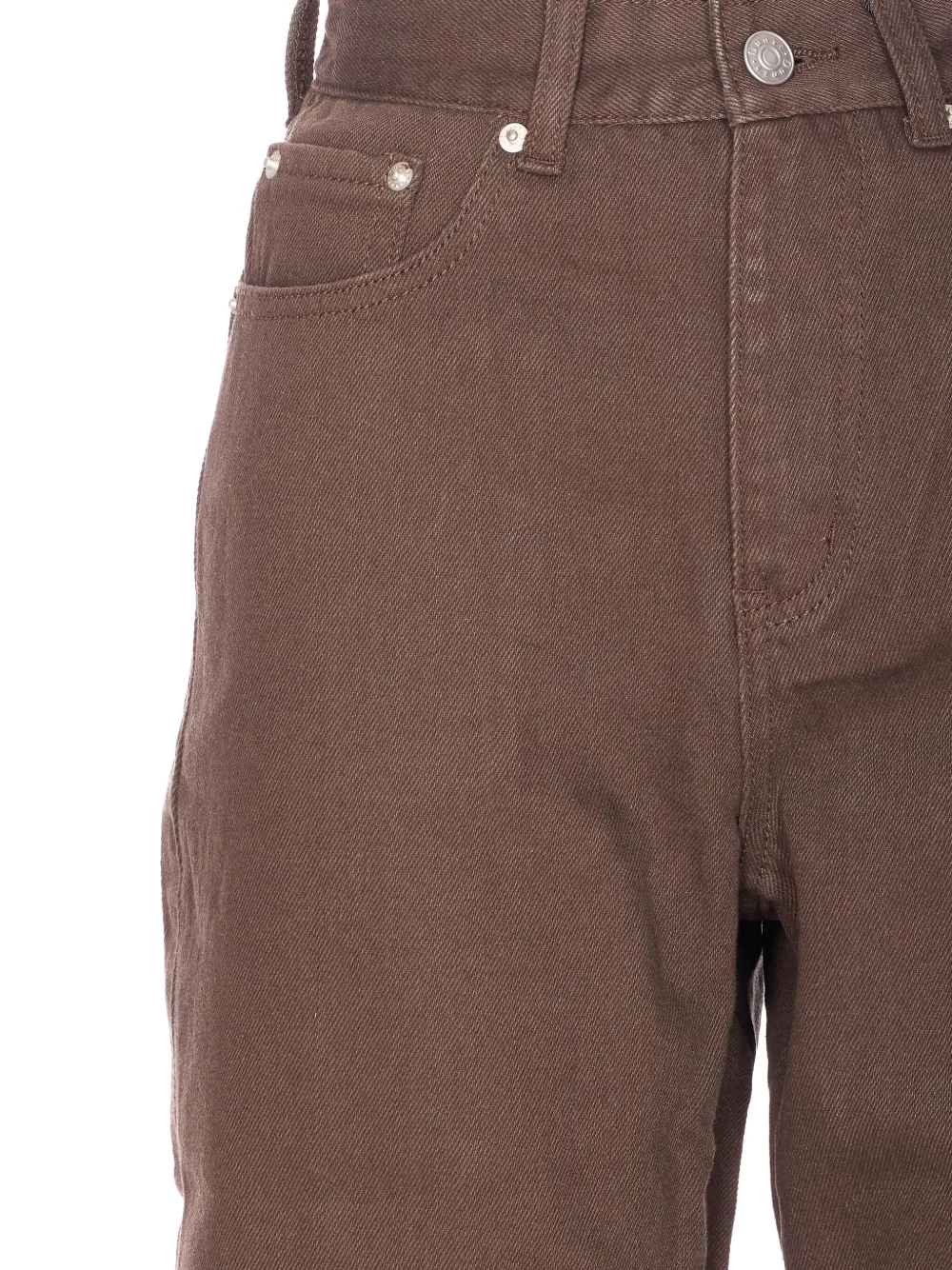 Dunst Patch-logo Jeans In Brown