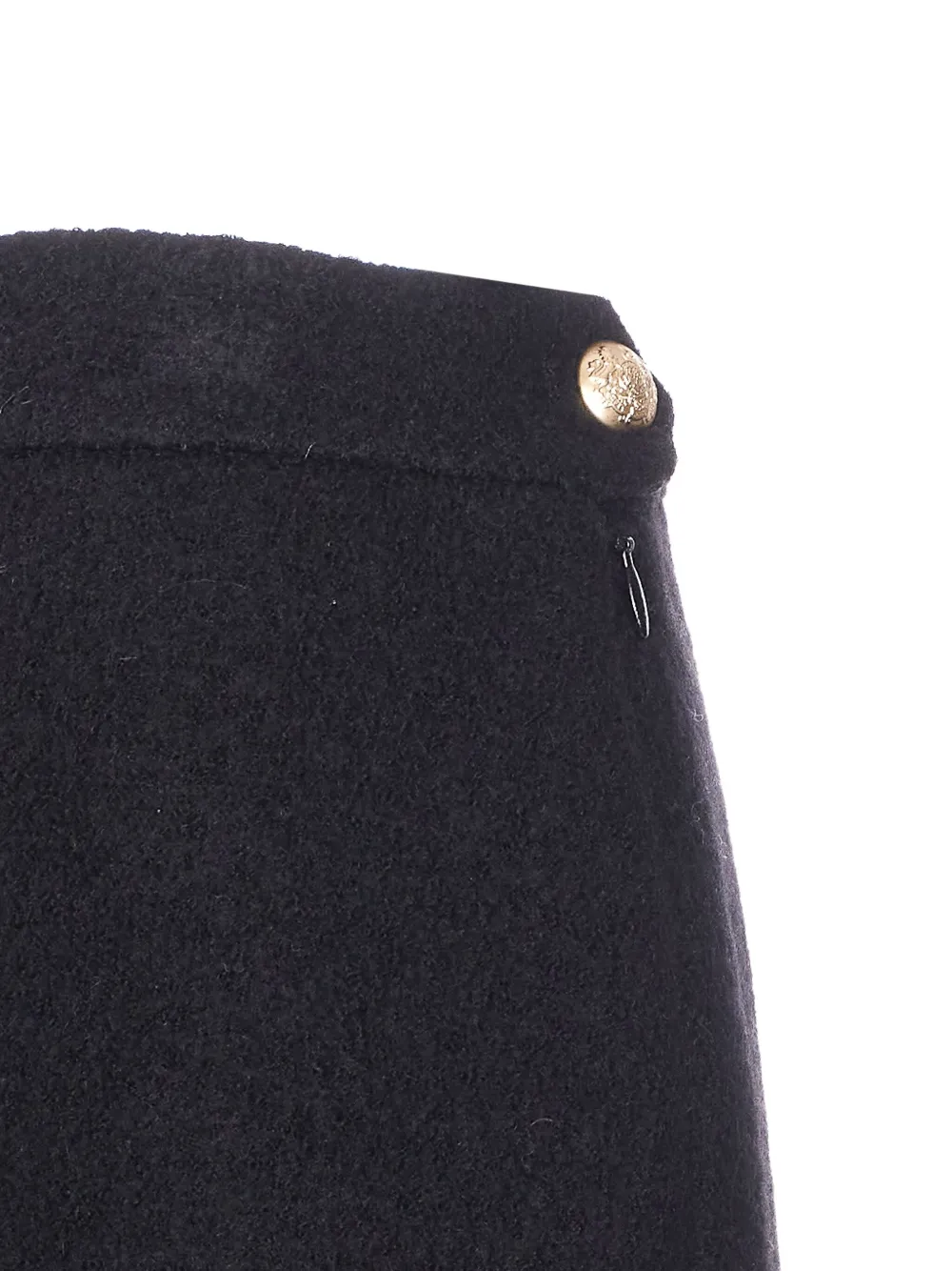 Dunst Zip Button Mini Skirt In Black