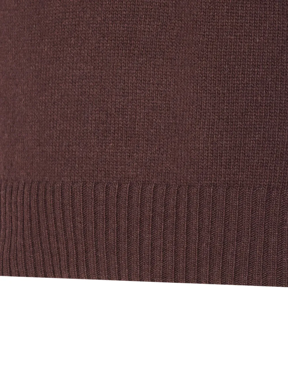 Seven Gauge Crew-neck Long-sleeve Sweater In Brown