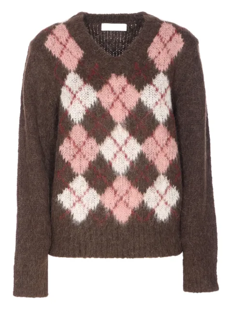 DUNST striped crew-neck sweater