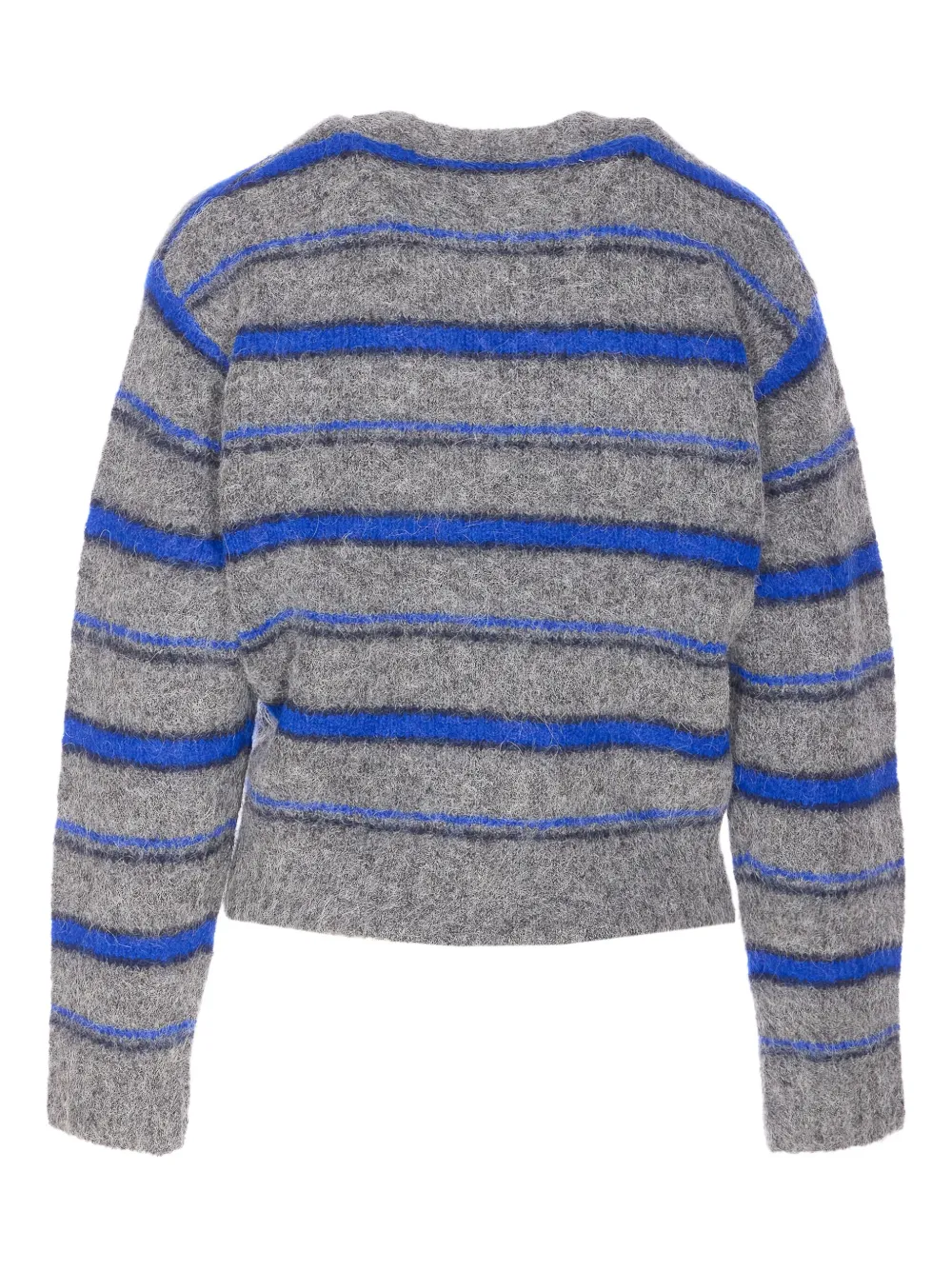 Dunst Striped Sweater In Gray