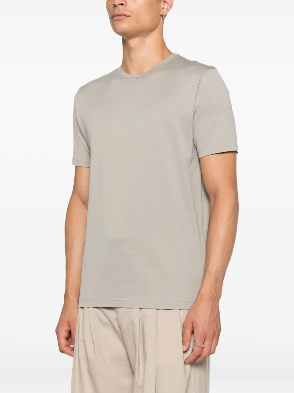Sunspel Cotton T-shirt In Gray