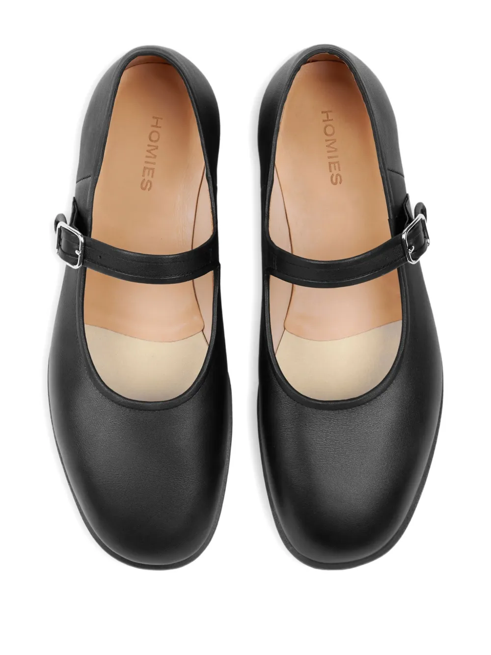 Homies Polly Ballet Flats In Black
