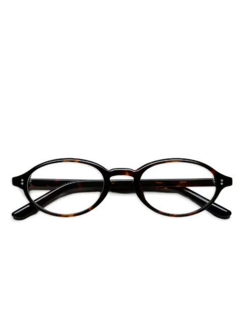 Chimi Lex oval-frame metal-rivets glasses