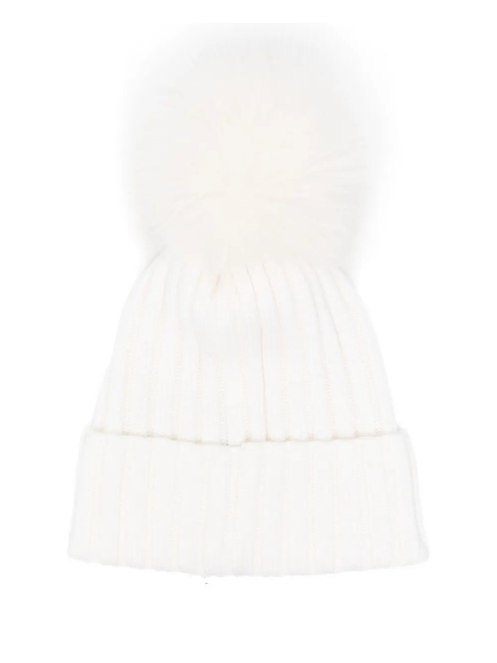 Moncler Hoed met logopatch - Wit