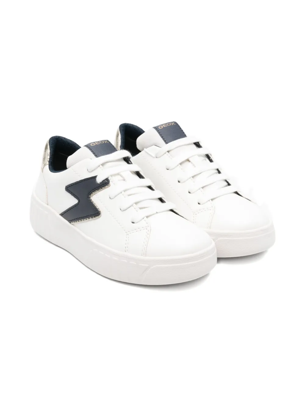 Geox Kids' Mikiroshi Sneakers In White