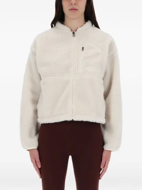 The North Face fleece-texture zip-up jacket