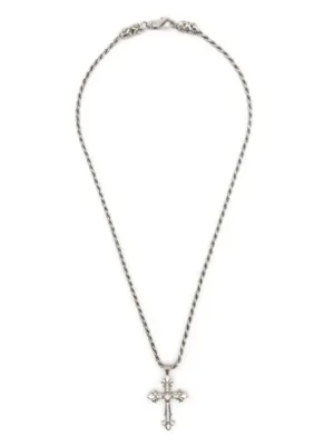 Emanuele Bicocchi Fleury Cross ネックレス | シルバートーン