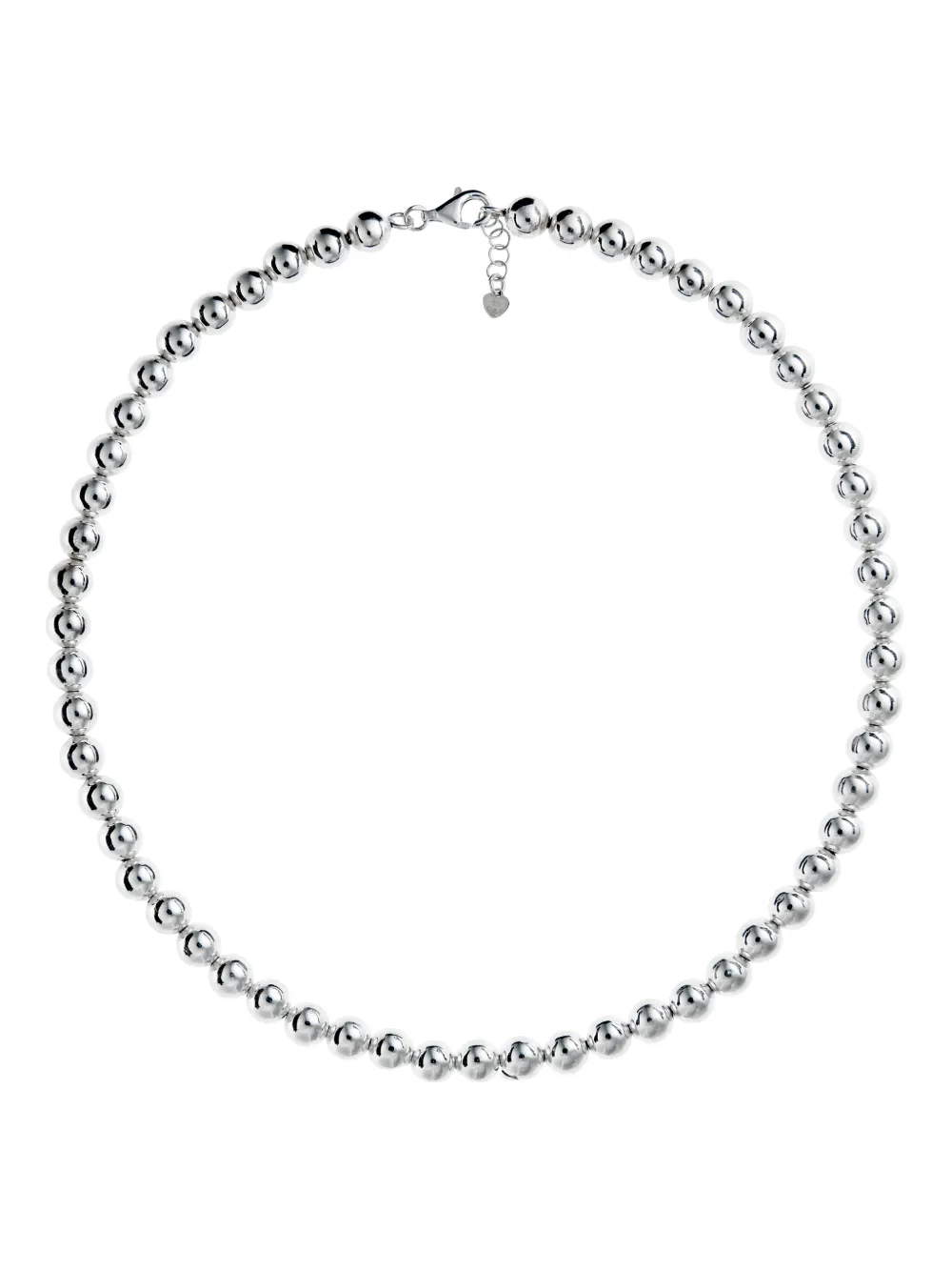 OBSIDIAN collar con cuentas | plateado | Image 1