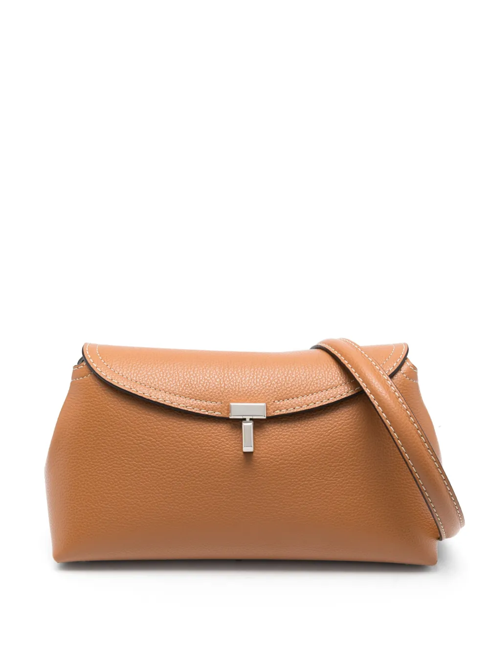 Totême T-lock Leather Clutch Bag
