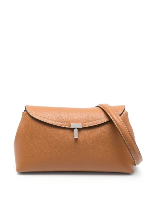 TOTEME T-Lock leather clutch bag